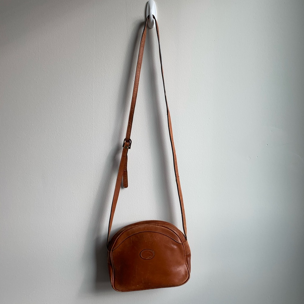 Vintage Delfino Leather Crossbody Bag
